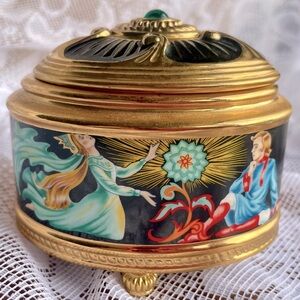 Franklin Mint House of Faberge The Stone Flower Imperial Music Jewelry Box